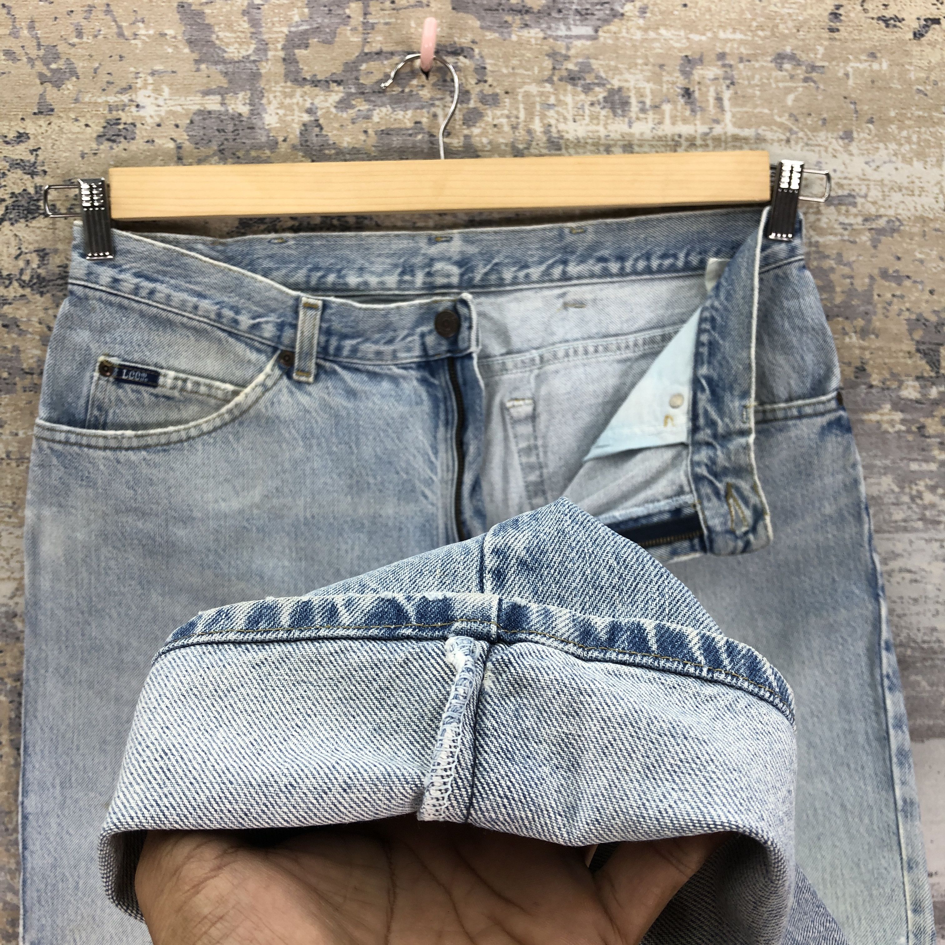 Lee Vintage Distressed Lee Faded Jeans Light Wash Lee Denim Size US 34 / EU 50 - 8 Thumbnail