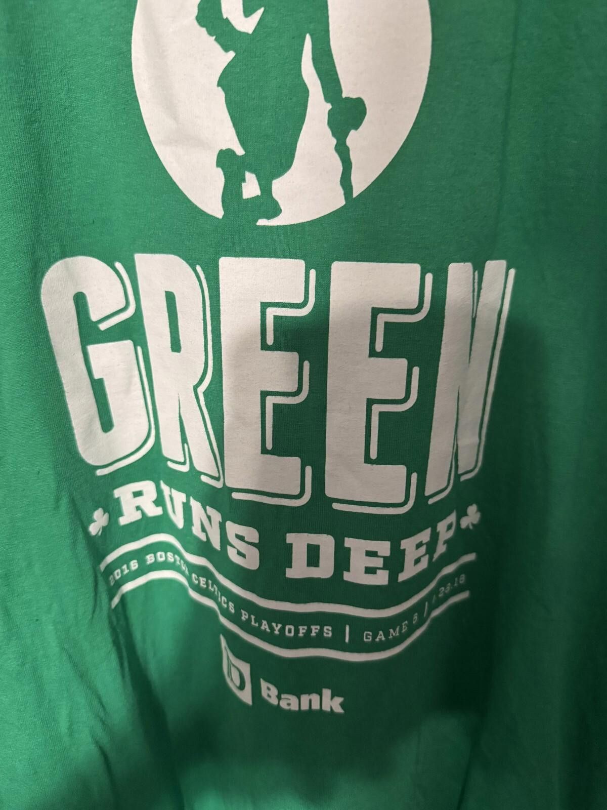 Other Boston Celtics Green Runs Deep T-Shirt Men Size XL NBA Green Size US XL / EU 56 / 4 - 4 Thumbnail
