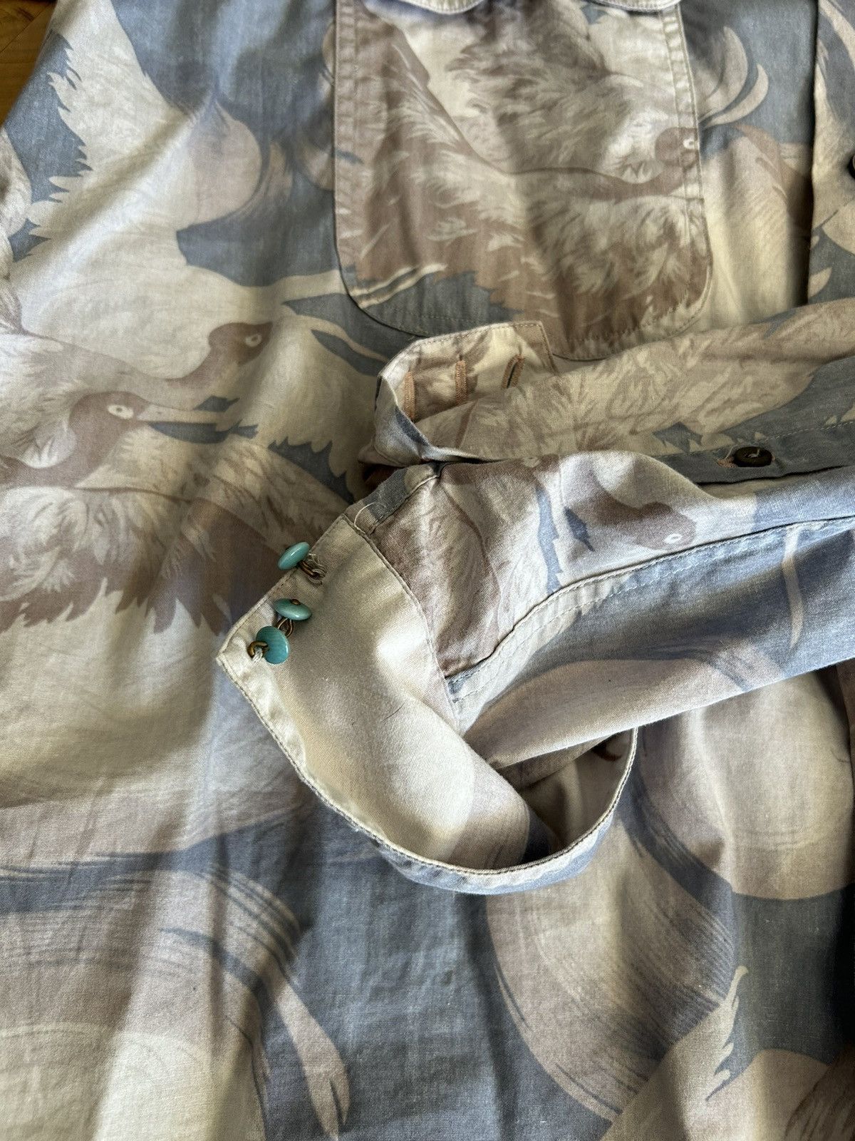 Paul Smith × Paul Smith Red Ear Paul smith red ear crane print button up Size US XL / EU 56 / 4 - 4 Thumbnail
