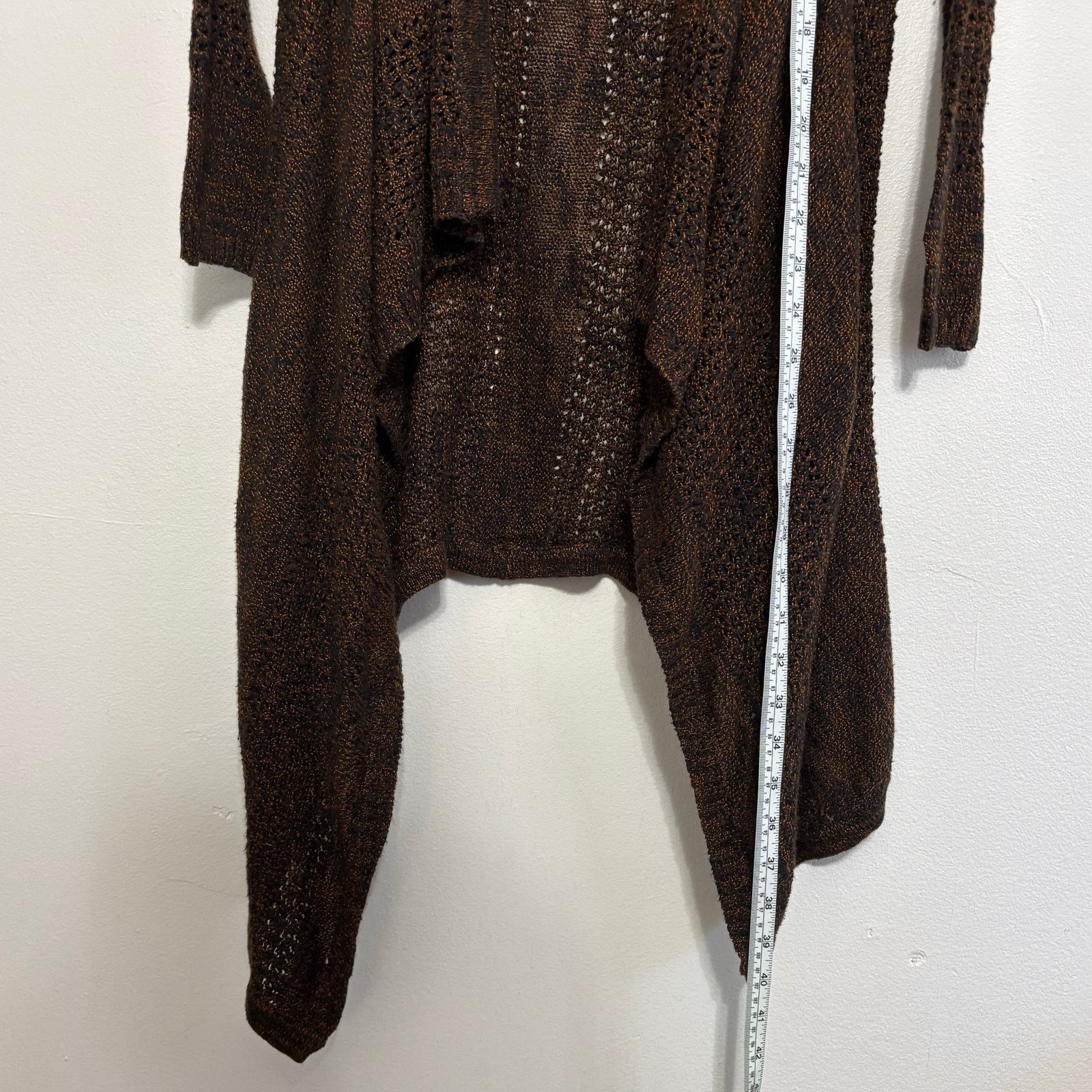 Other Mossimo Loose Fit Open Front Crocheted Cardigan Size XS Size XS / US 0-2 / IT 36-38 - 4 Thumbnail