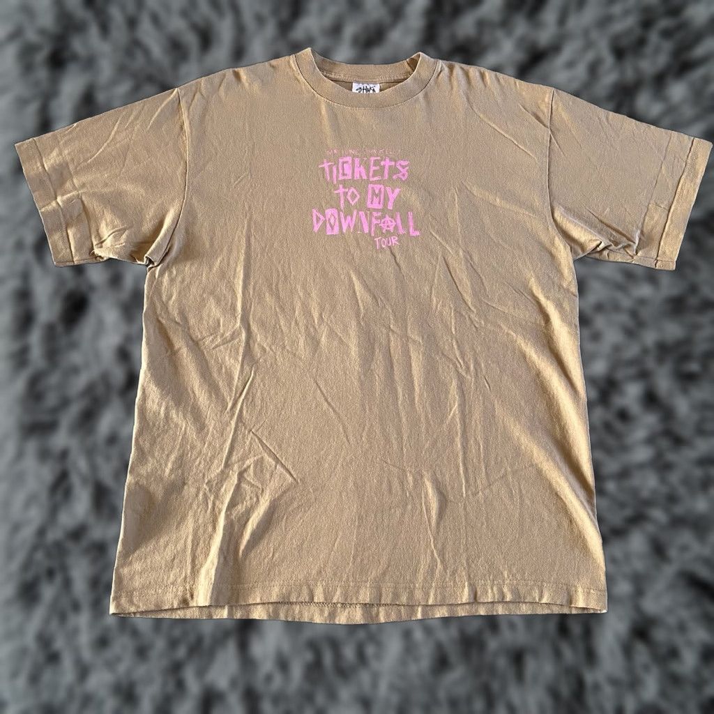Vintage Machine Gun Kelly Shirt Men’s XL T-Shirt City Tickets To My Downfall Tour Dates Brown Size US XL / EU 56 / 4 - 1 Thumbnail