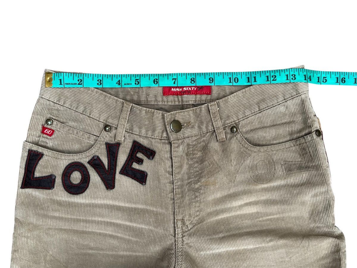 Seditionaries MISS SIXTY Patchwork Corduroy Flare Jeans Size 26" / US 2 / IT 38 - 15 Thumbnail