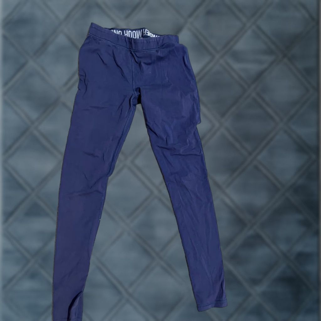 Under Armour Under Armour Women's Activewear Leggings Size S Blue 1265417 Fitted Mid Rise Cotton Blend Size 36" / US 14 / IT 50 - 1 Thumbnail