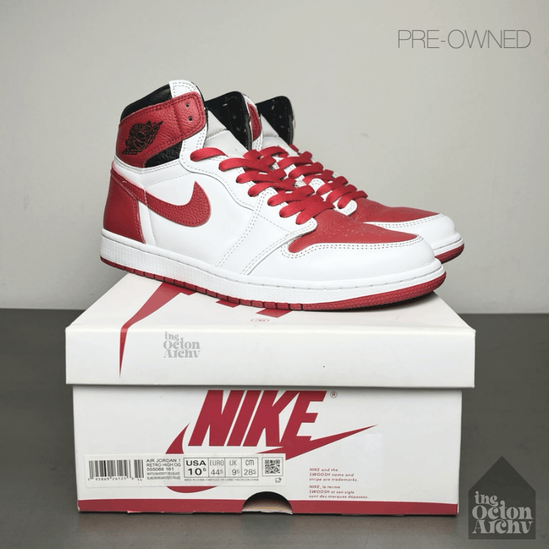 Jordan Brand Air Jordan 1 Retro High OG 'Heritage' 555088-161 Pre-Owned Size US 10.5 / EU 43-44 - 1 Thumbnail