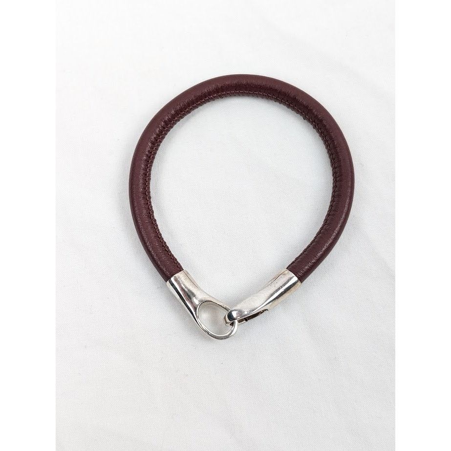 Bottega Veneta o1rshd1 Size: S / Silver/Nappa Sterling Bracelet in Barolo Size ONE SIZE - 1 Thumbnail