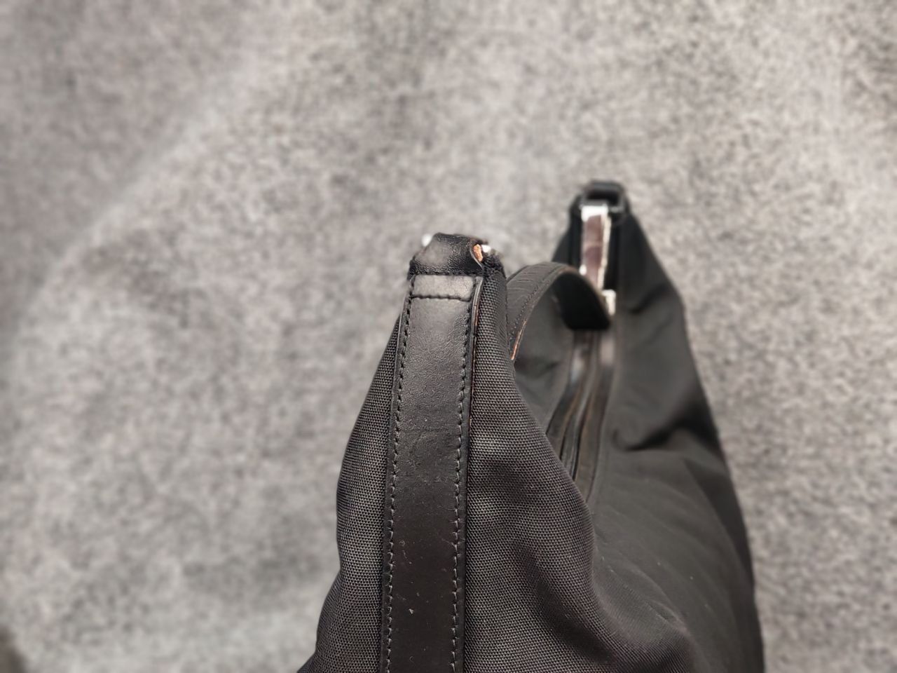Gucci Vintage Gucci Black Nylon Authentic Shoulder Bag Size ONE SIZE - 10 Thumbnail