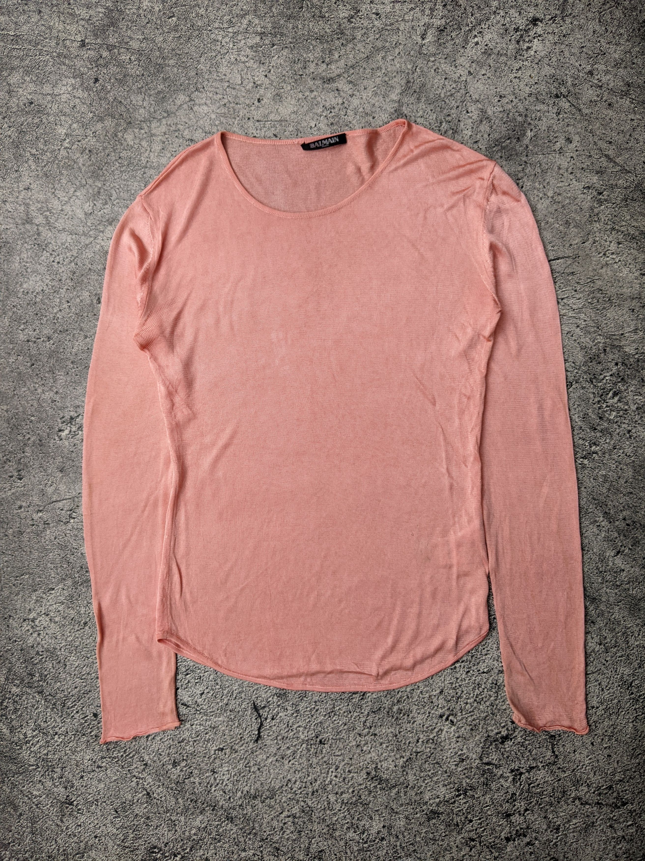 Balmain Balmain Mesh Long Sleeve Top Size XS / US 0-2 / IT 36-38 - 1 Thumbnail
