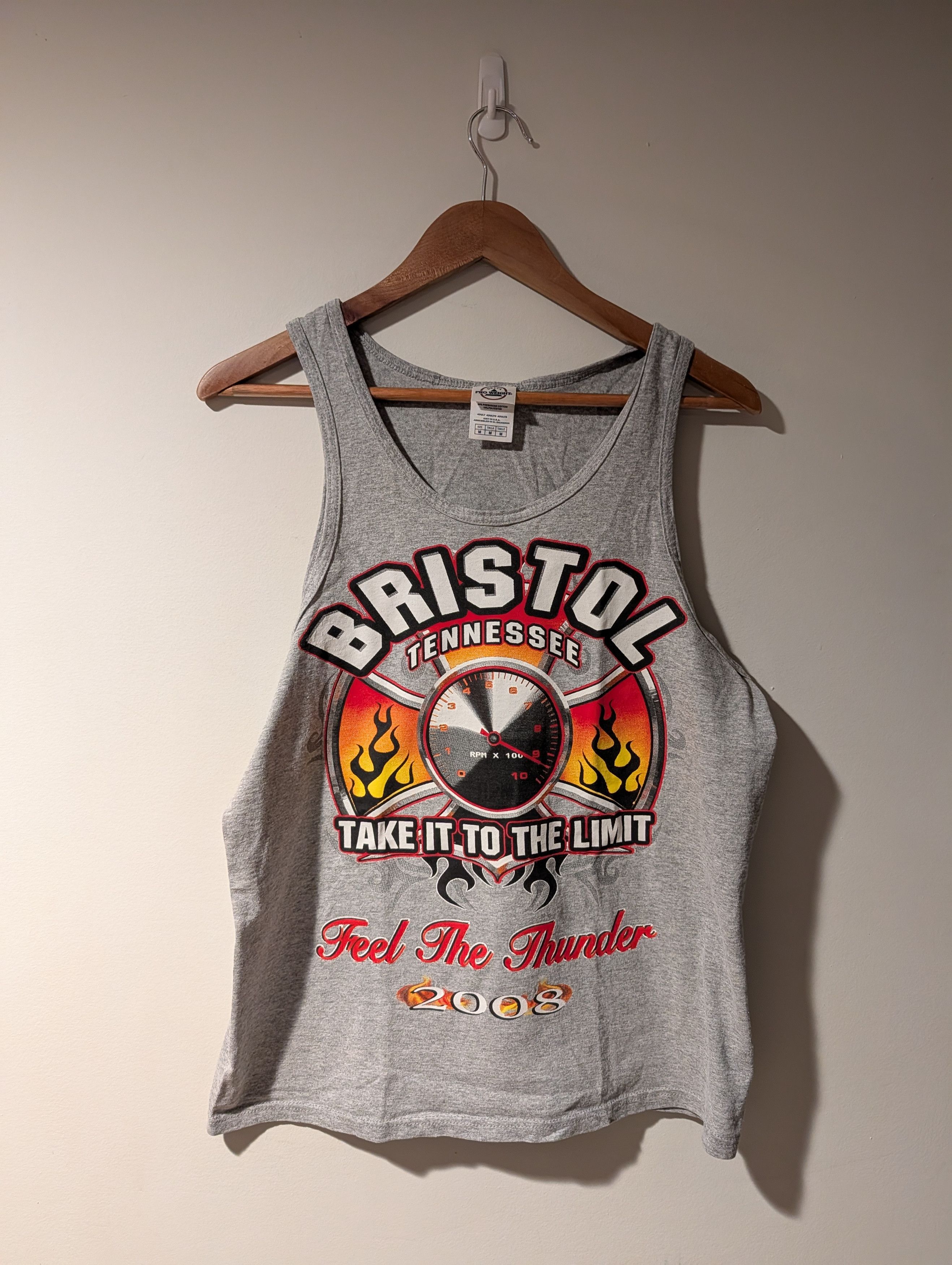 NASCAR Vintage 2008 Brisol Tennesee Take it to the Limit Tank Top Size US M / EU 48-50 / 2 - 1 Thumbnail