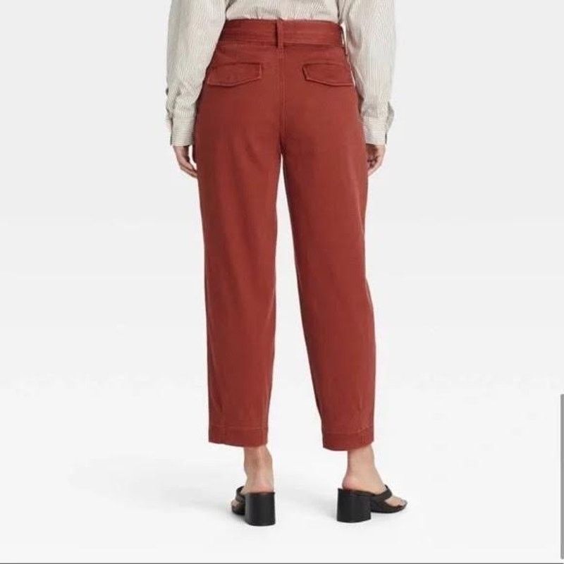 Target Basics A new day | High-Rise Tapered D-Ring Belted Ankle Pants | 6 Size 28" / US 6 / IT 42 - 2 Thumbnail