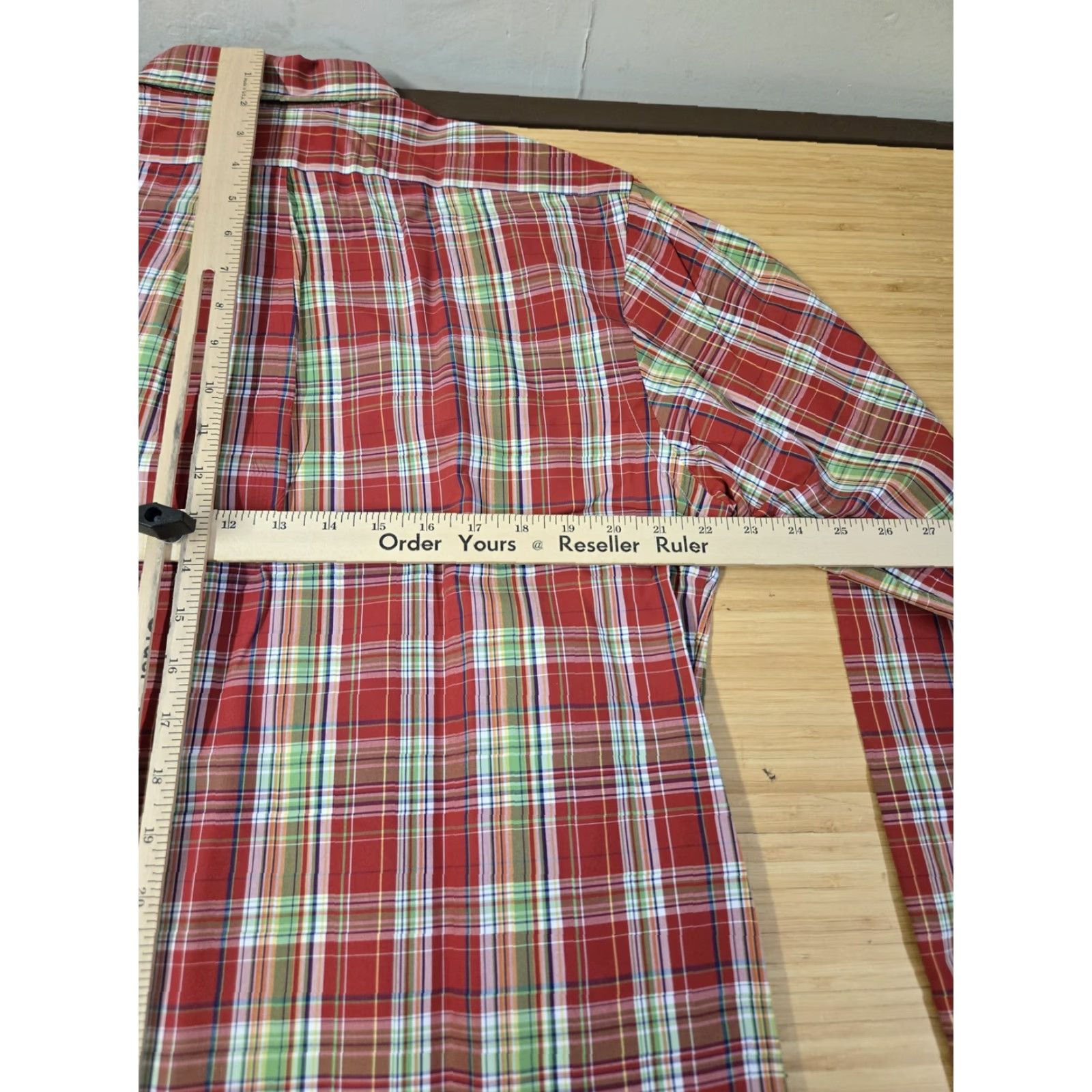 Ralph Lauren Ralph Lauren Shirt Mens Large Red Plaid Custom Fit Button-Down Long Sleeve Preppy Shirt Size US L / EU 52-54 / 3 - 7 Thumbnail