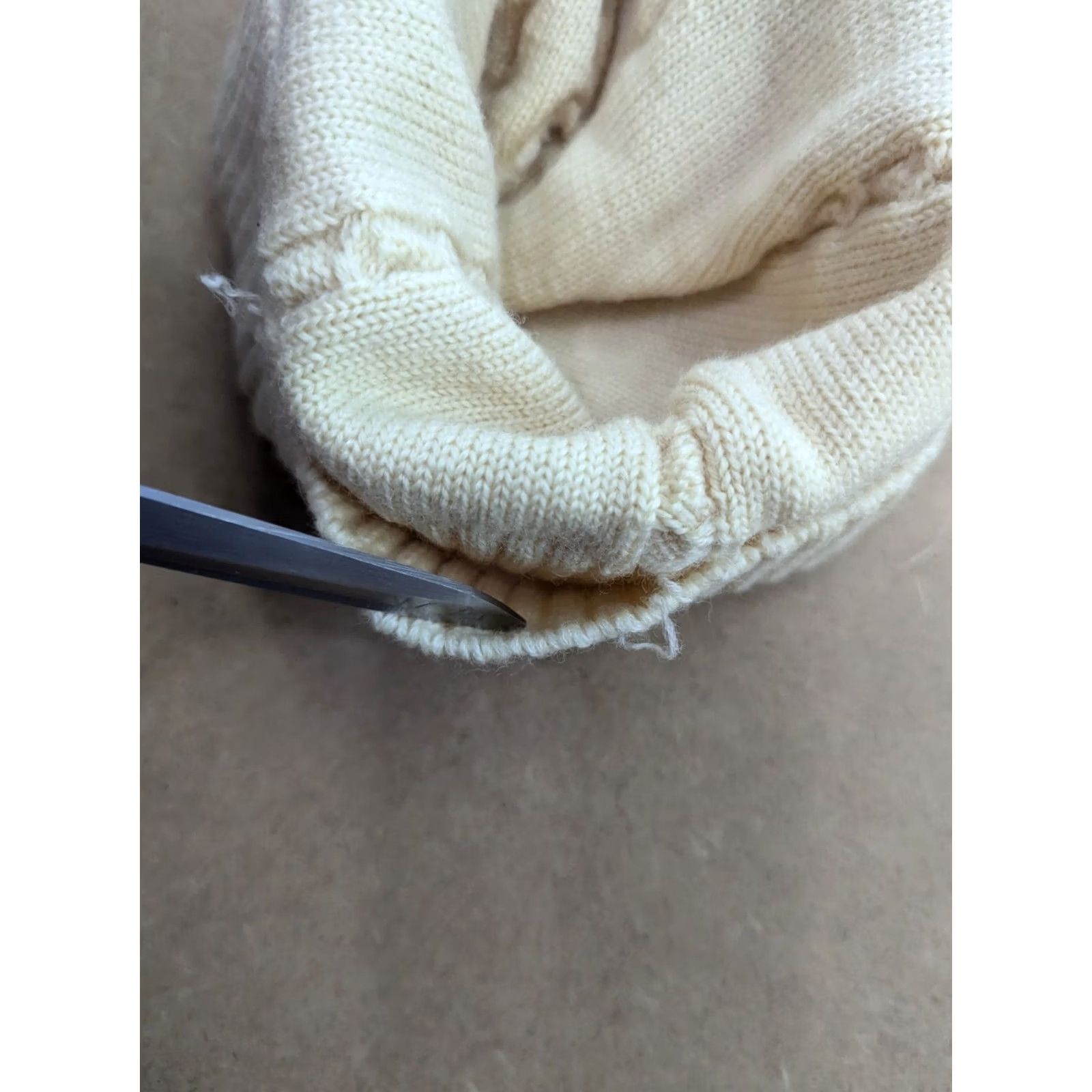 Ellesse VINTAGE Ellesse Beanie Hat One Size Beige Wool Knit Ski Unisex Adults Mens Womens Boys Girls Made in Italy Size ONE SIZE - 6 Thumbnail