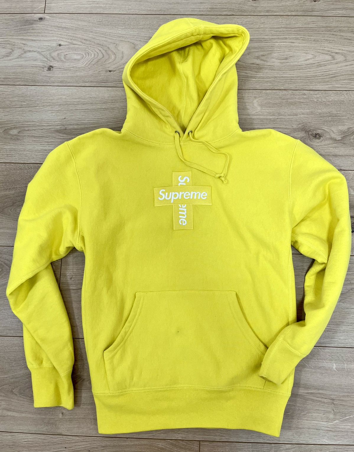 トップス Supreme Cross Box Logo Hooded yellow s-l1200.jpg