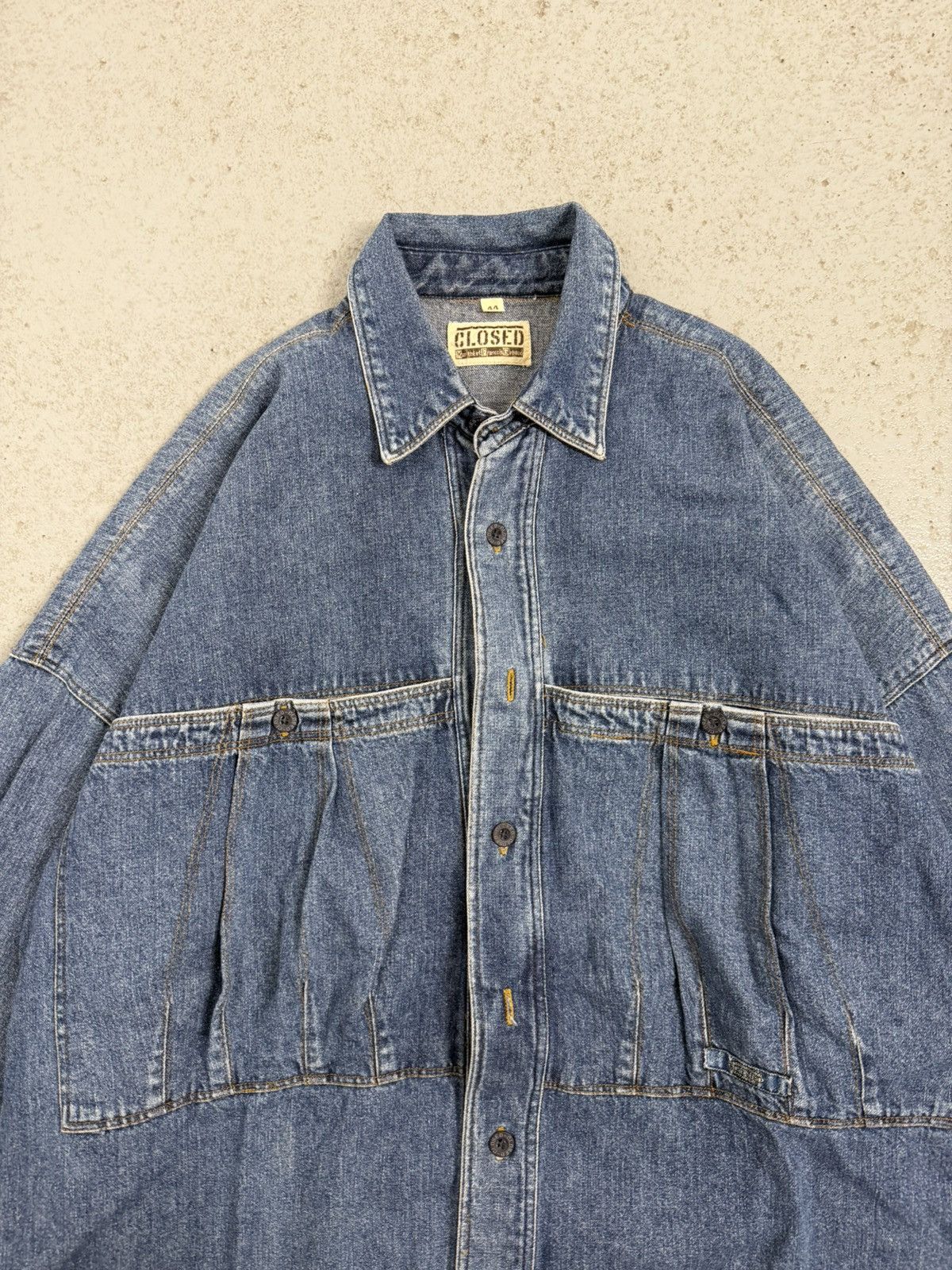 CLOSED × Marithe + Francois Girbaud 80s Marithe Francois Girbaud For Closed Giant Pockets Shirt Size US L / EU 52-54 / 3 - 5 Thumbnail
