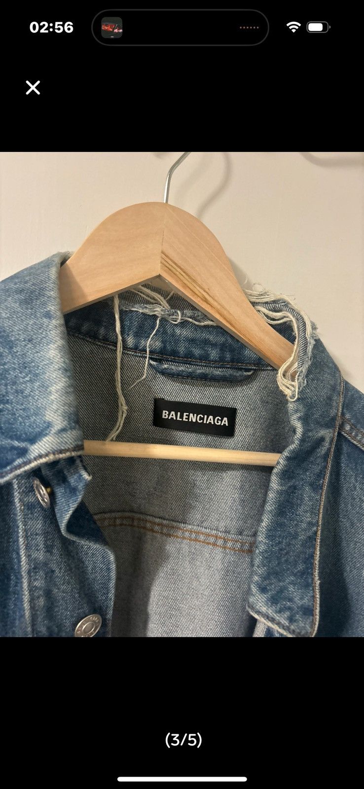 Balenciaga Back logo denim jacket Size US L / EU 52-54 / 3 - 3 Thumbnail