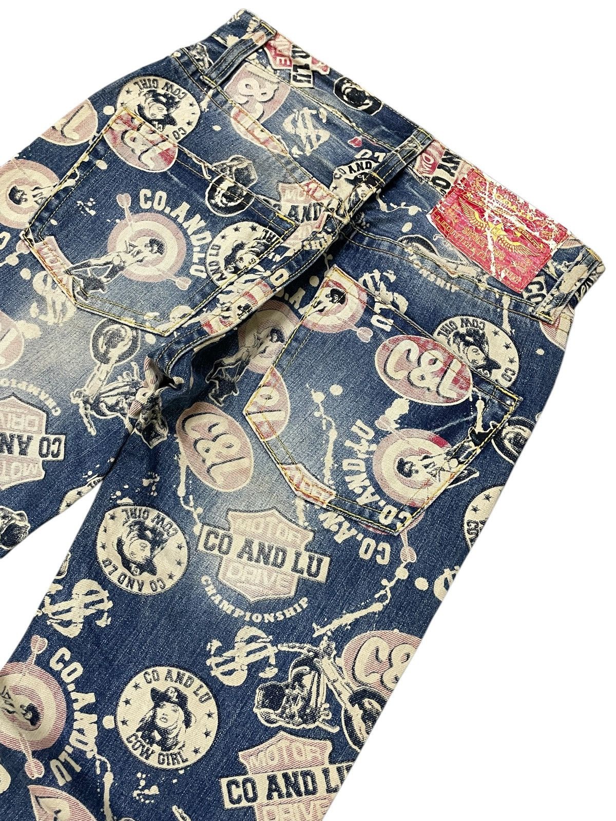 Hysteric Glamour Hysteric Glamour Style Co&Lu Japan All Over Print Jeans Size US 30 / EU 46 - 12 Thumbnail