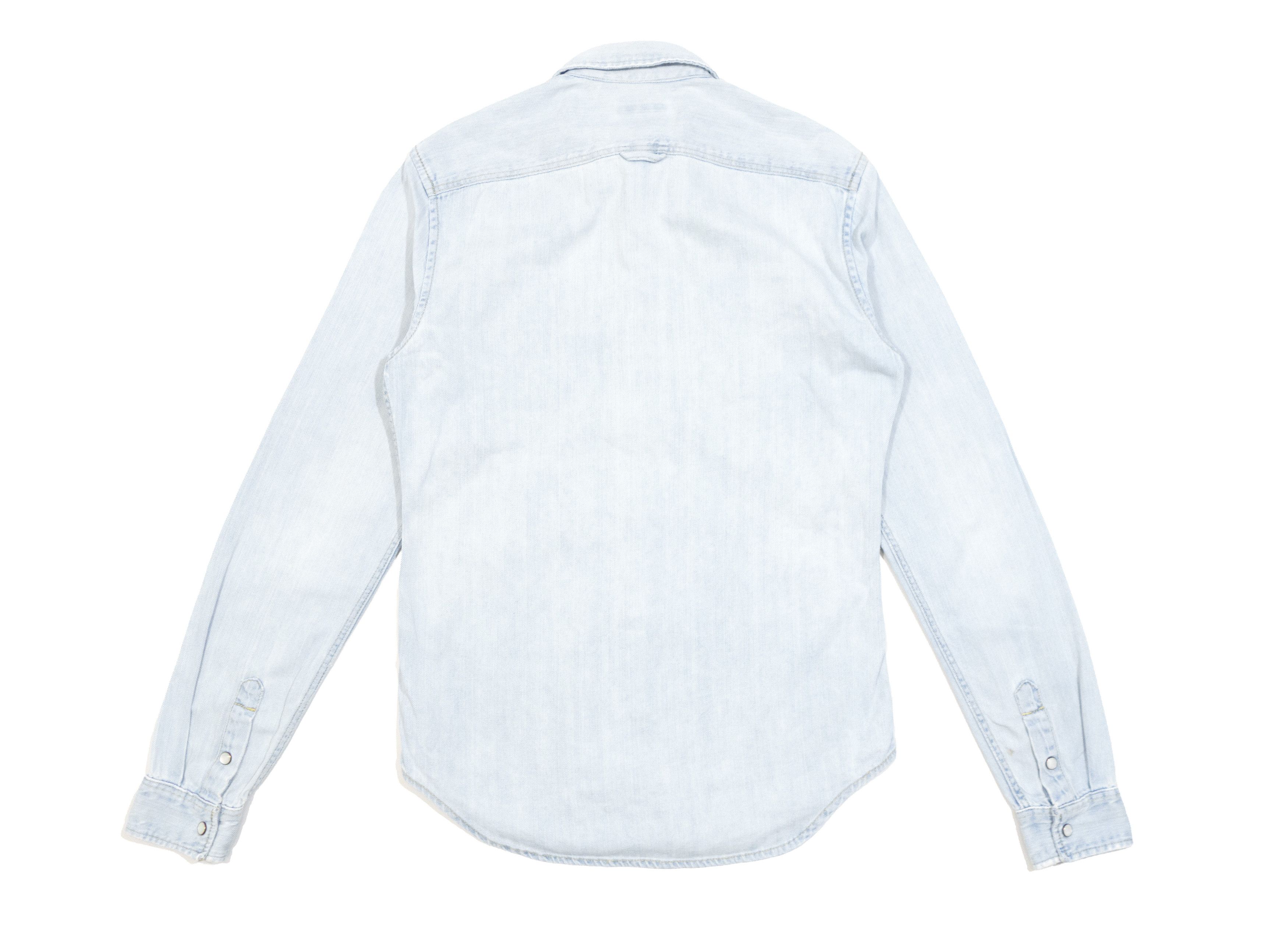 Burberry Brit Western Light Blue Washed Denim Shirt Size US S / EU 44-46 / 1 - 2 Thumbnail