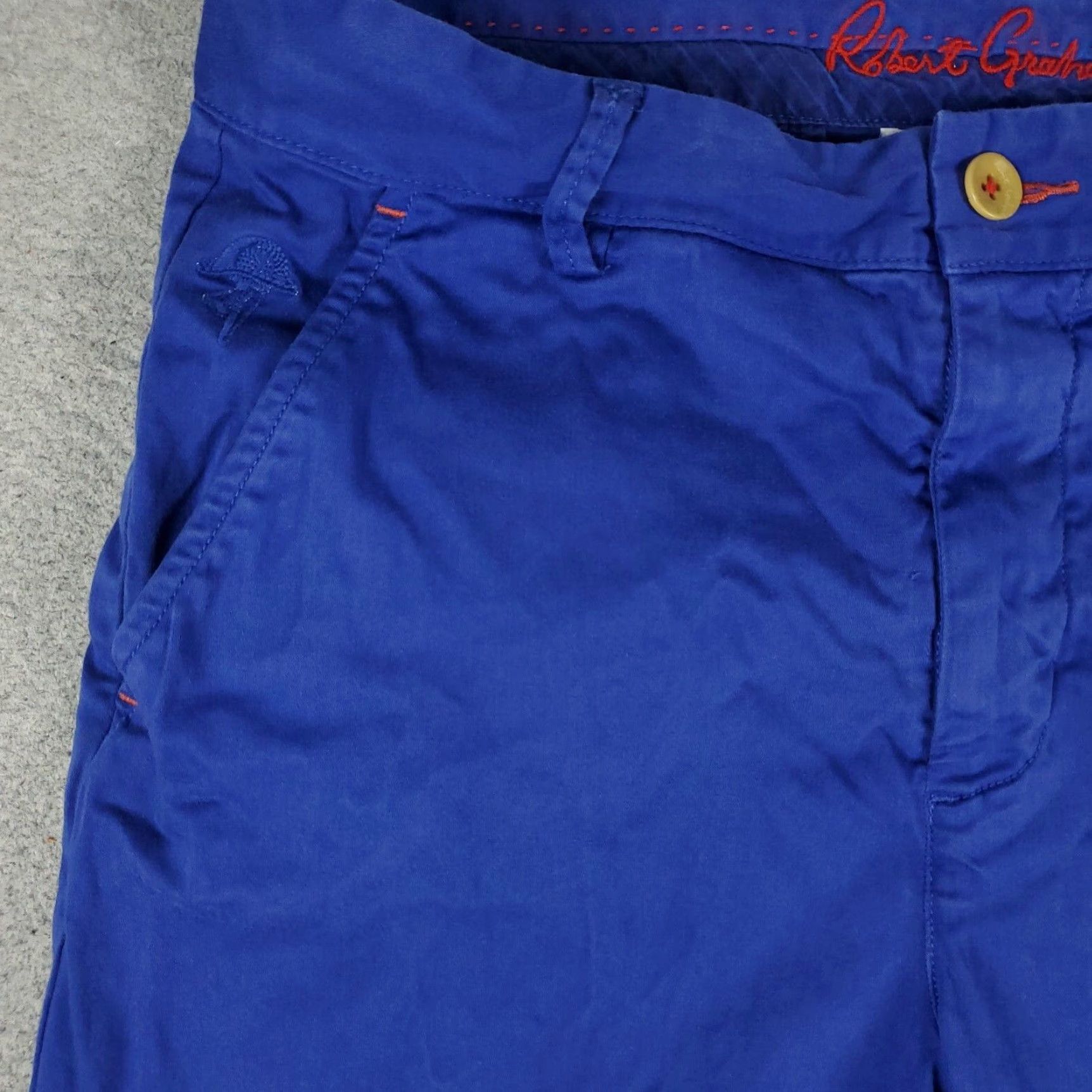 Robert Graham Robert Graham Chino Shorts Mens Size 30 Blue Casual Flat Front Regular Fit Size US 30 / EU 46 - 2 Thumbnail