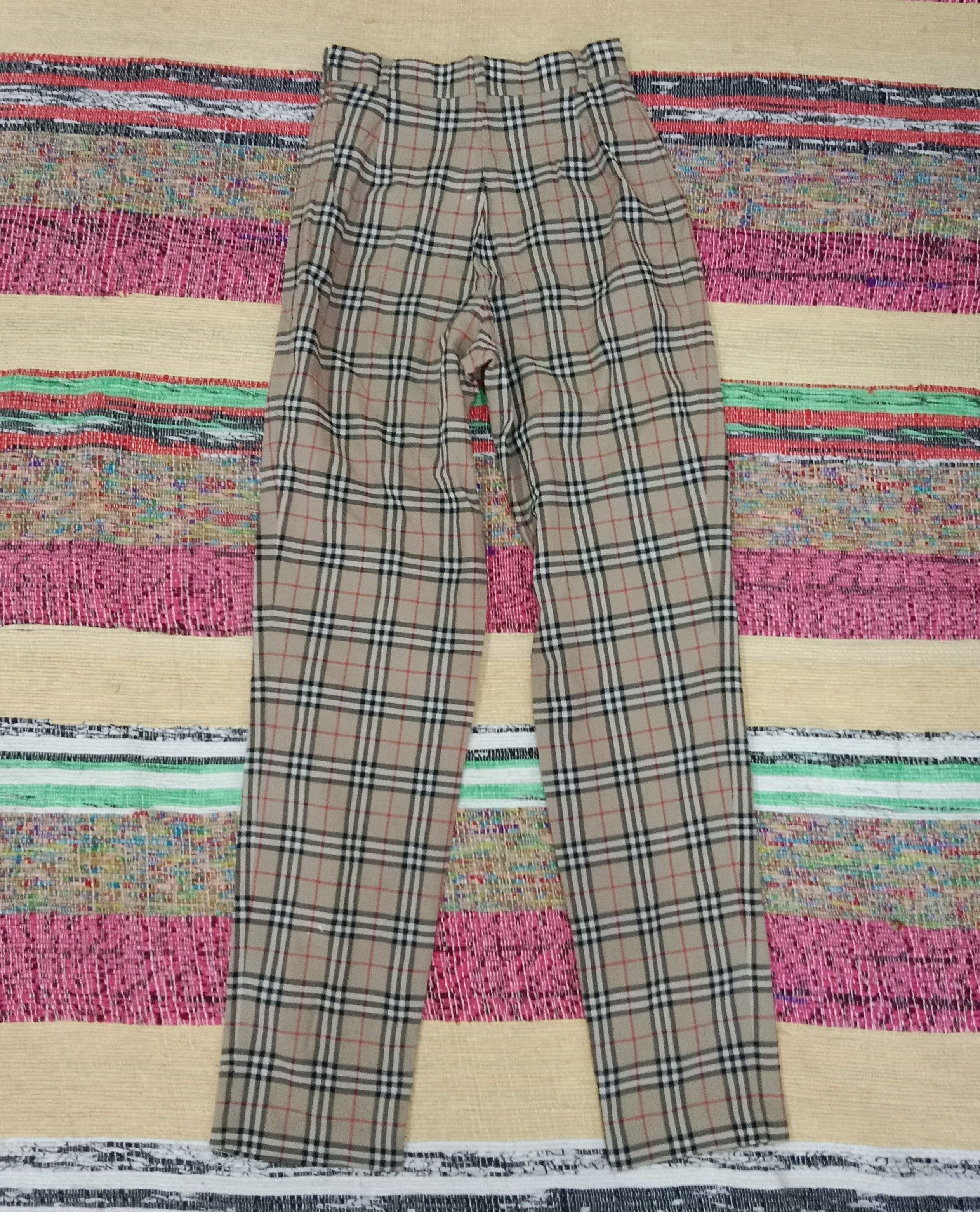 Burberry Vintage Burberrys nova check pants womens 24 Size 24" / US 00 / IT 34 - 1 Thumbnail