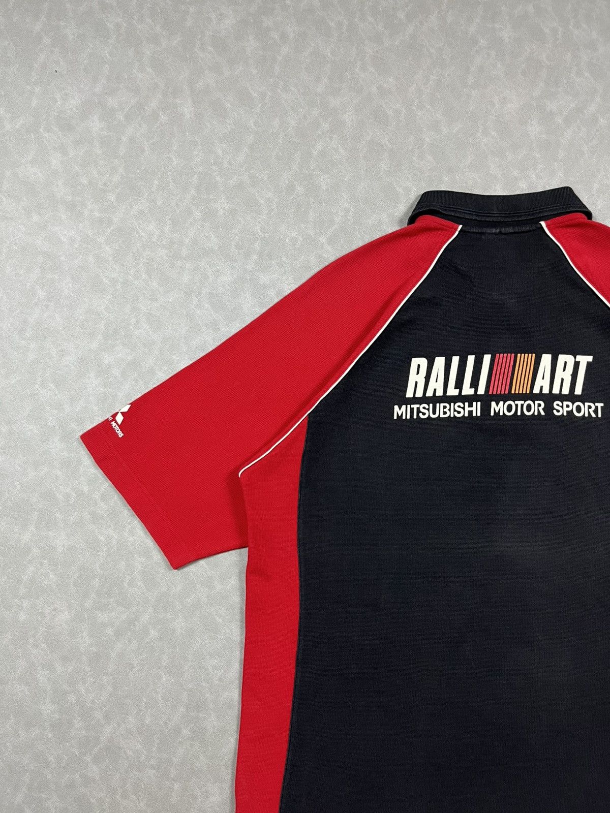 Japanese Brand 90s Mitsubishi Ralliart polo shirt Size US XL / EU 56 / 4 - 5 Thumbnail
