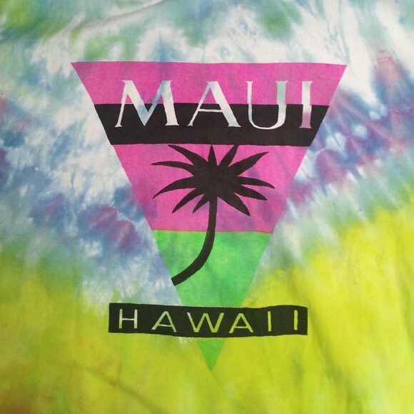Maui and Sons × Vintage Vintage Crazy Shirts Maui And Sons Surf Tie Dye T-Shirt Size US XL / EU 56 / 4 - 1 Thumbnail