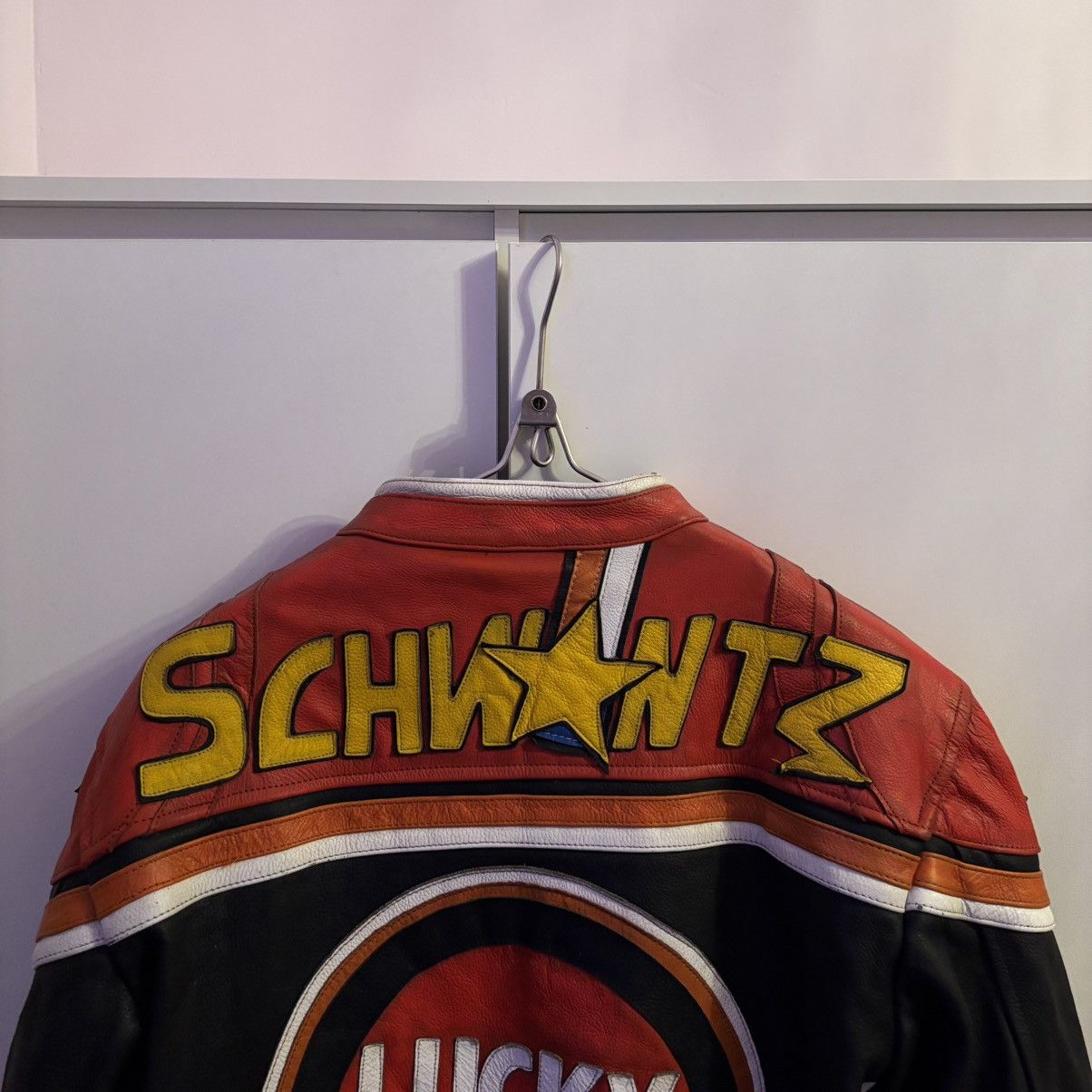 Vintage 90s Lucky Strike Leather Jacket Alpinestars