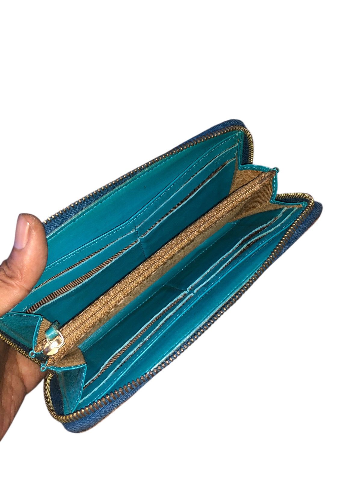 Fendi 💯🔥Authentic FENDI Fortune Spalmati Fish Zucca Long Wallet Size ONE SIZE - 6 Thumbnail