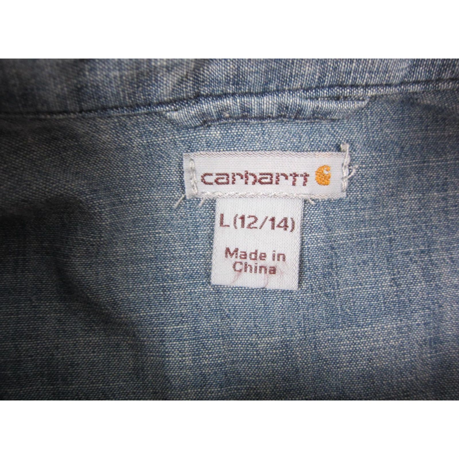 Carhartt VINTAGE Carhartt Shirt Womens Large L Blue Fairview Chambray Button Up Workwear Classic Size L / US 10 / IT 46 - 3 Thumbnail