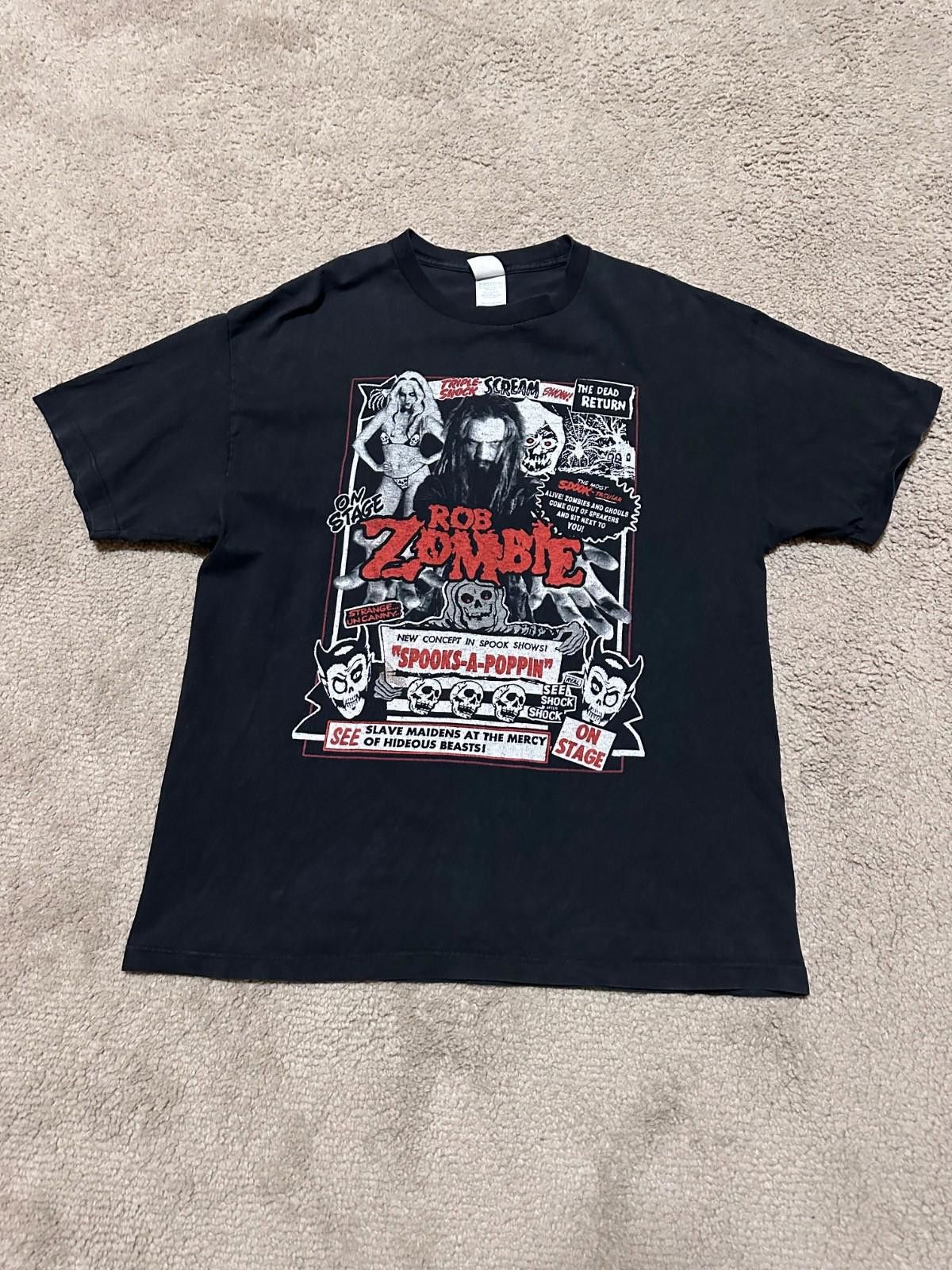 Other Rob Zombie Spooks A Poppin Vintage Concert Tee T-Shirt Sz XL Size US XL / EU 56 / 4 - 1 Thumbnail