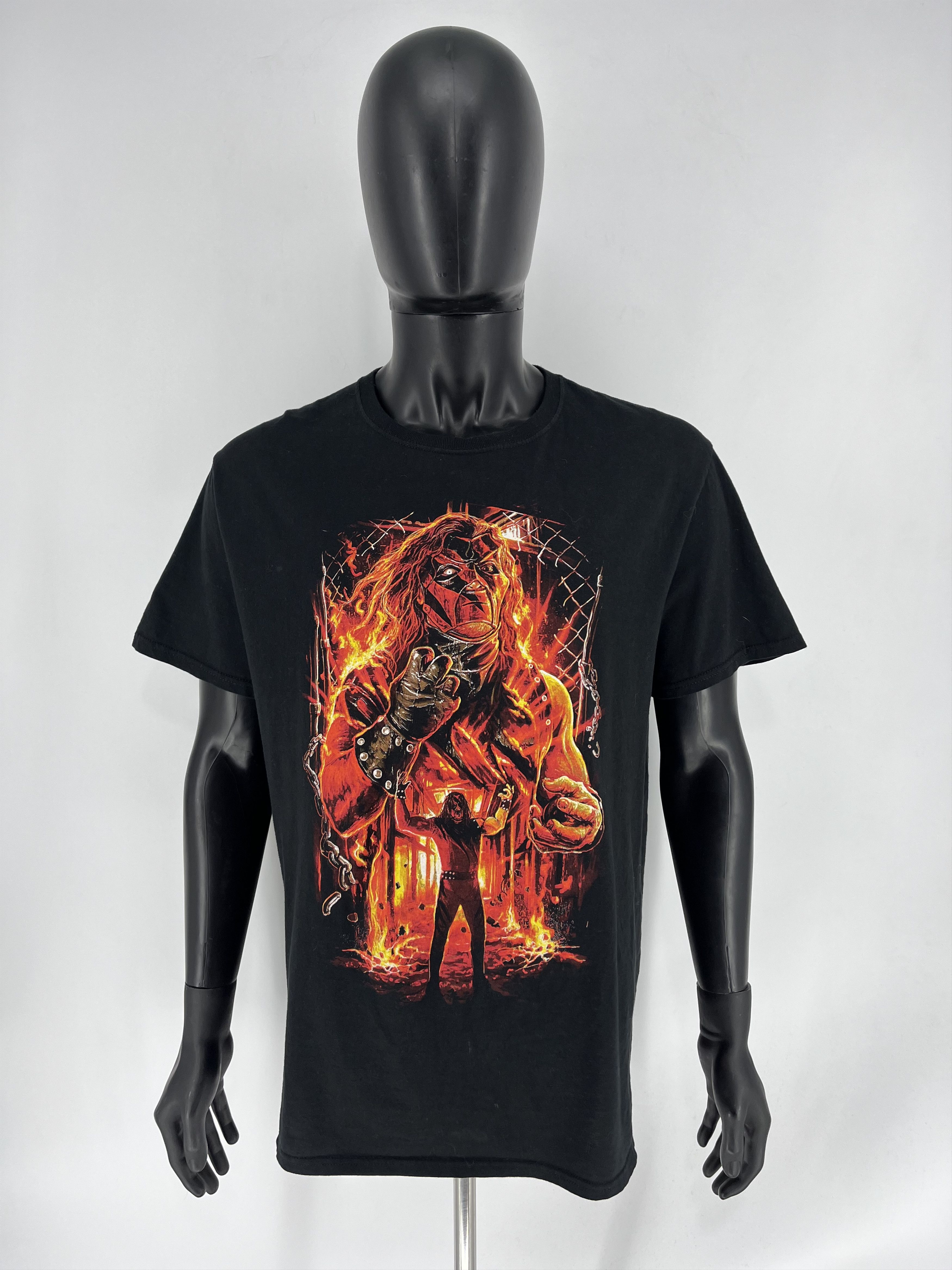WWE × WWF WWE Authentic Kane Shirt Large Pro Wrestling Glenn Jacobs Size US XL / EU 56 / 4 - 3 Thumbnail