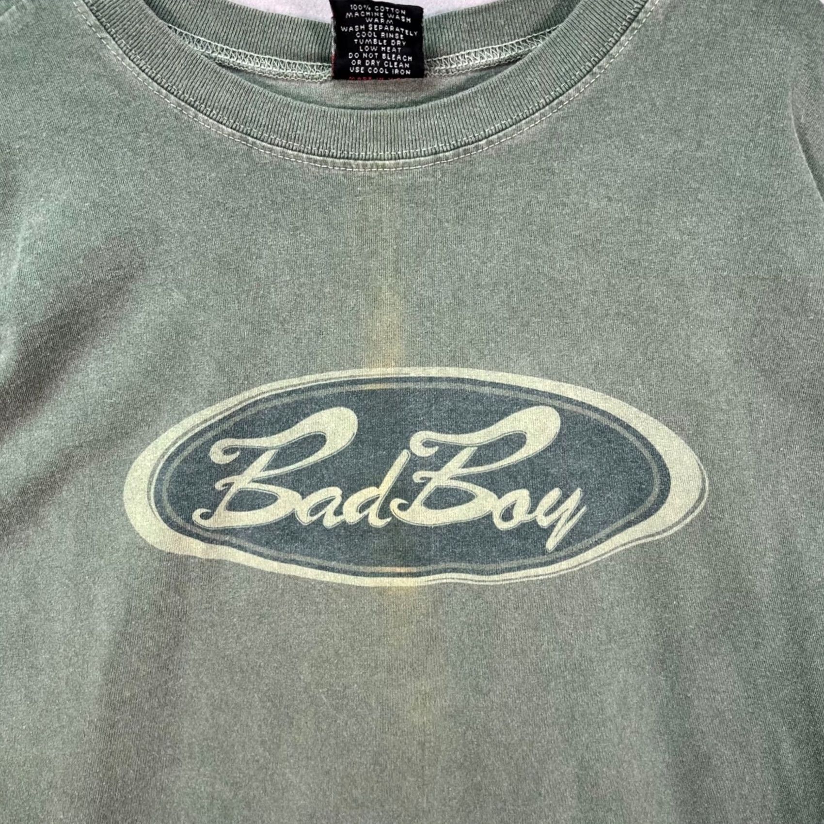 Vintage VINTAGE Bad Boy Club Green T-Shirt Mens Large 90s Logo 100% Cotton USA Oversized Crew Neck Short Sleeve Size US L / EU 52-54 / 3 - 5 Thumbnail