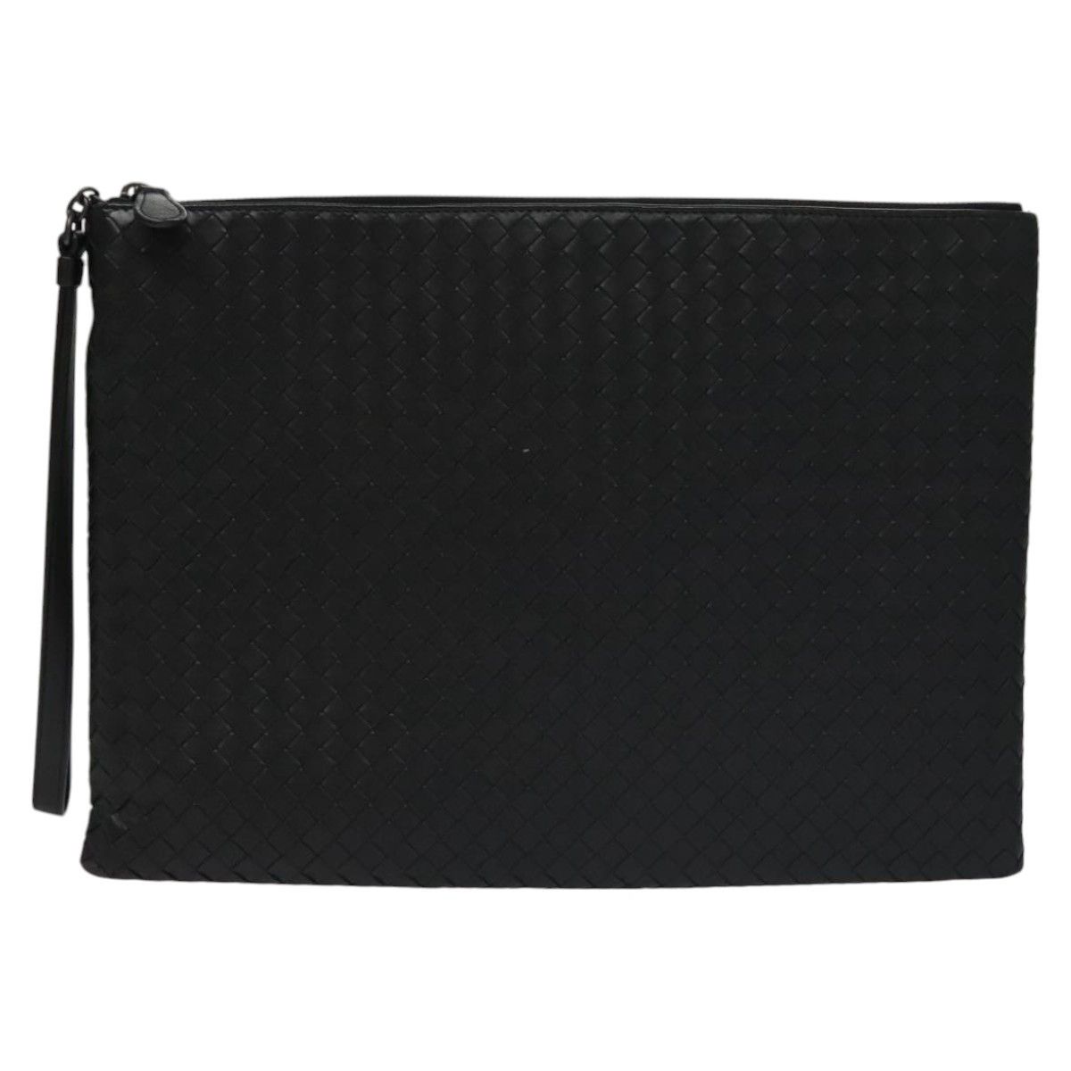 Bottega Veneta Veneta Black Leather Clutch Bag (Pre-Owned) Size ONE SIZE - 1 Thumbnail