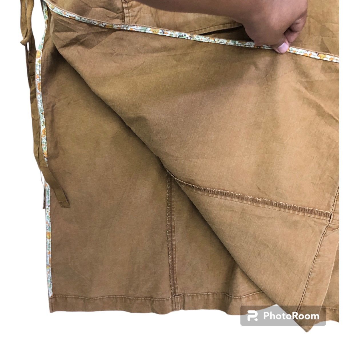 Japanese Brand × OMNIGOD Omnigod Tan Duck Work Canvas Outerwear Apron Size 36 - 8 Thumbnail