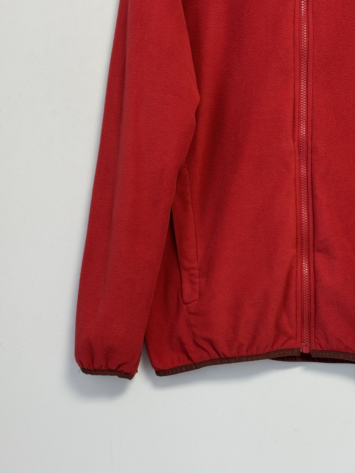 The North Face The North Face Full Zip Fleece Jacket Red Embroidered Logo Size US L / EU 52-54 / 3 - 5 Thumbnail