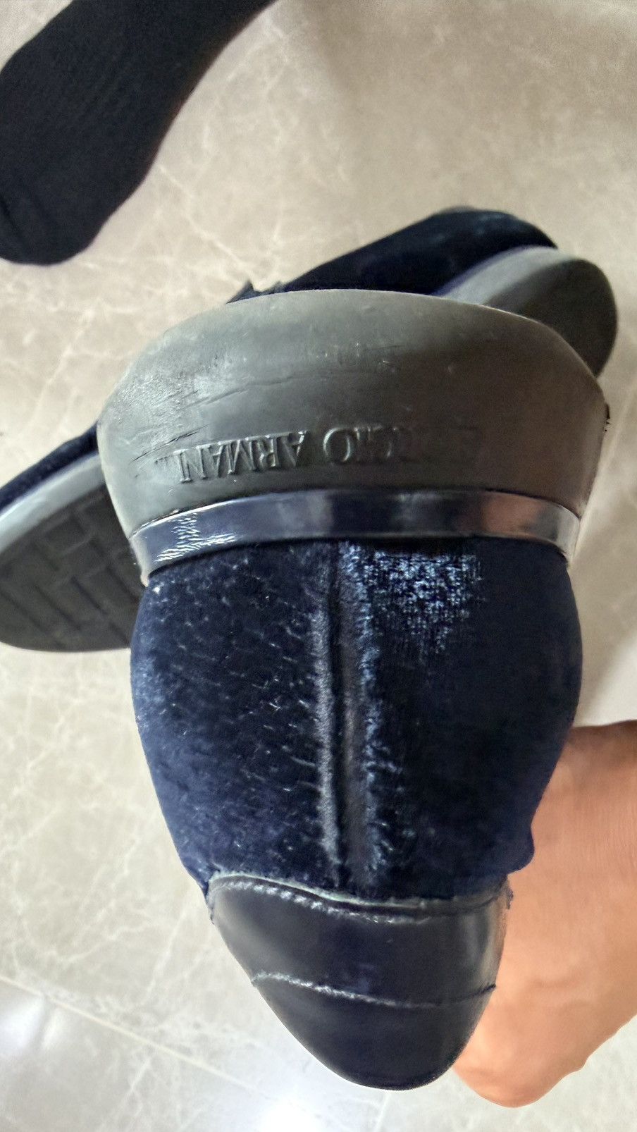 Giorgio Armani Giorgio armani velvet slip on Size US 10.5 / EU 43-44 - 4 Thumbnail