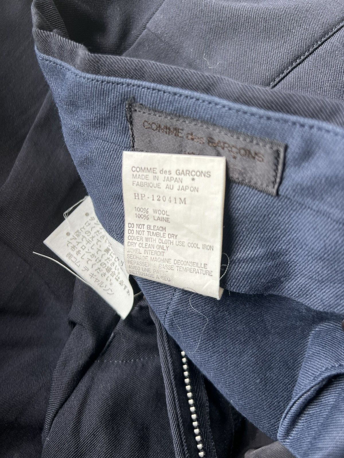 Comme des Garcons Homme AW96 Comme des Garcons Homme Gabardine Wool Trousers Pants Size US 32 / EU 48 - 10 Thumbnail