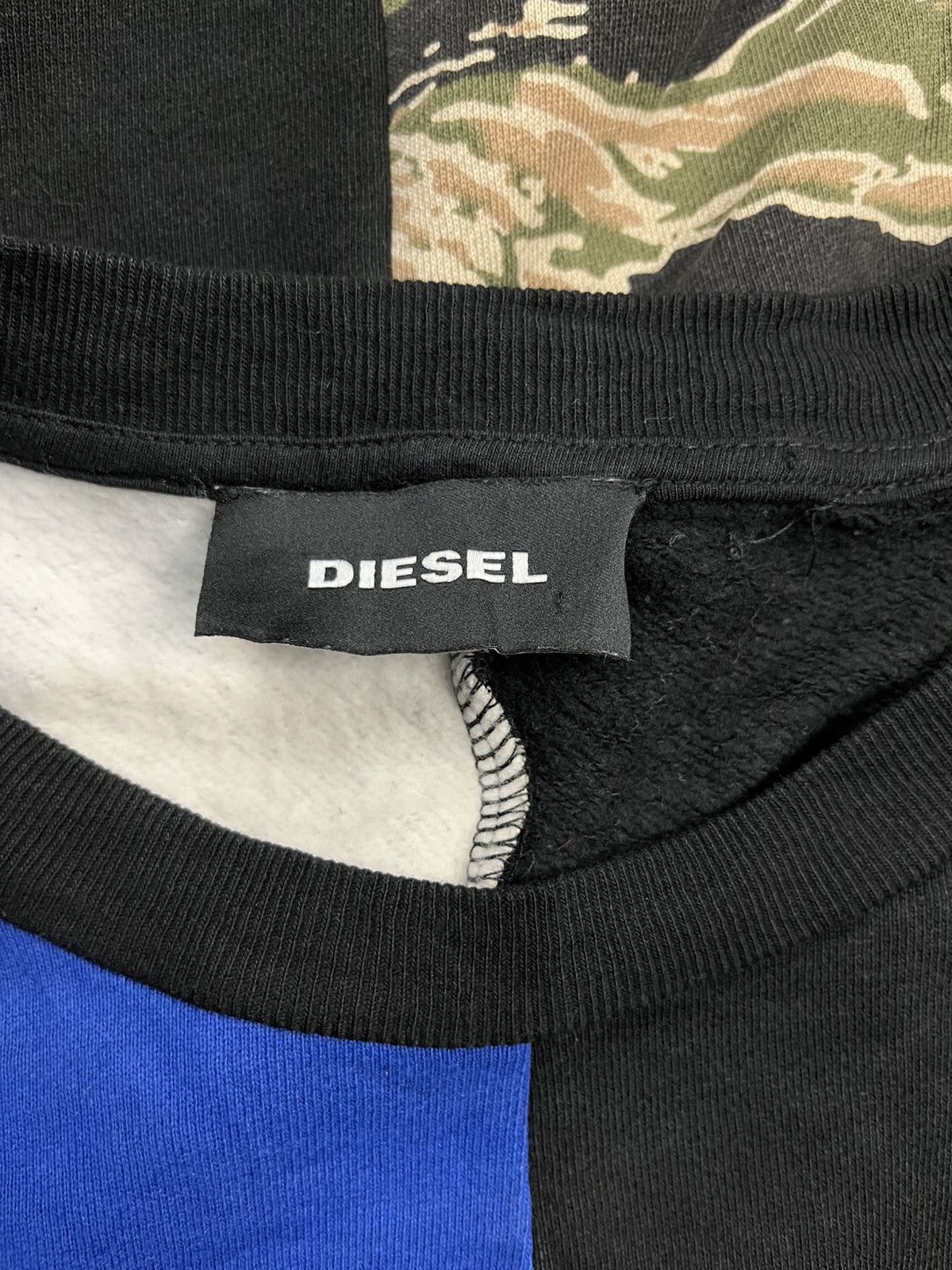 Diesel 2016 Diesel - Camo Patchwork Sweatshirt Size US M / EU 48-50 / 2 - 9 Thumbnail