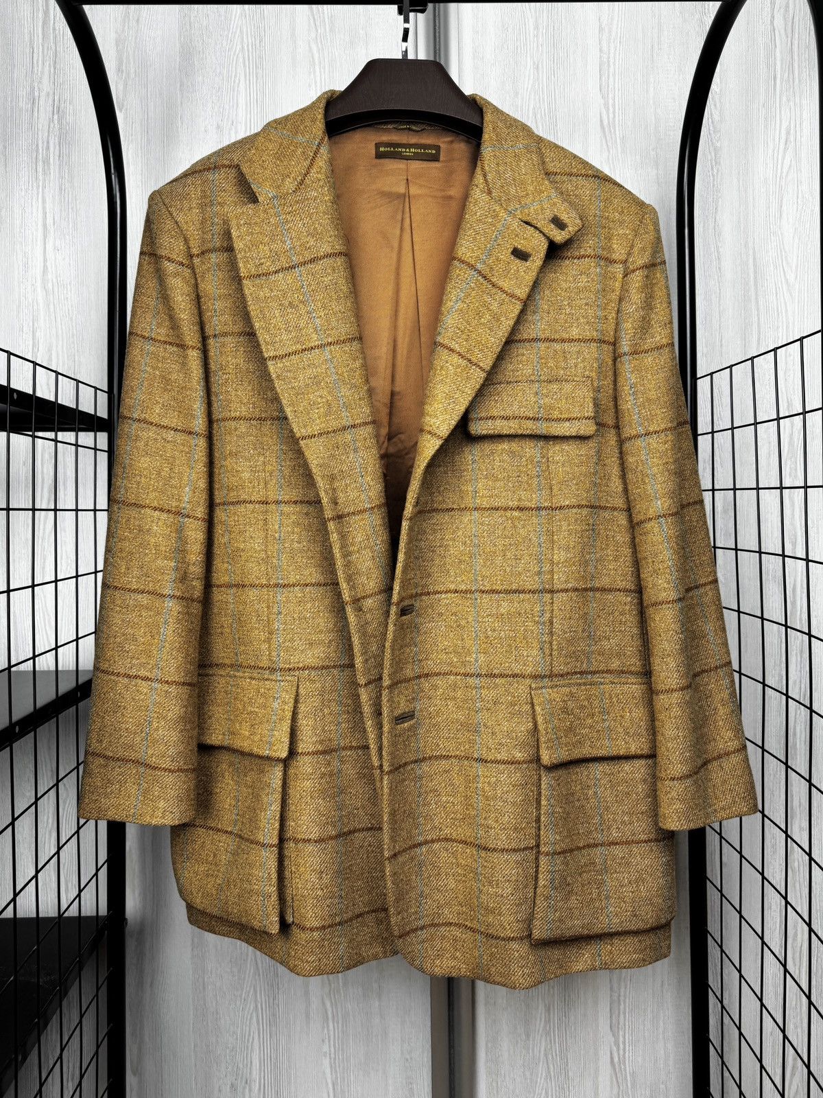 Holland & Holland Holland & Holland checkered tweed hunting blazer jacket 58 Size US XXL / EU 58 / 5 - 8 Thumbnail