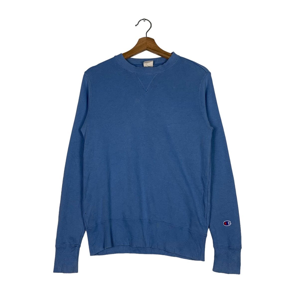 Champion Champion Plain Blue Sweatshirts #0672-C31 Size US S / EU 44-46 / 1 - 1 Thumbnail