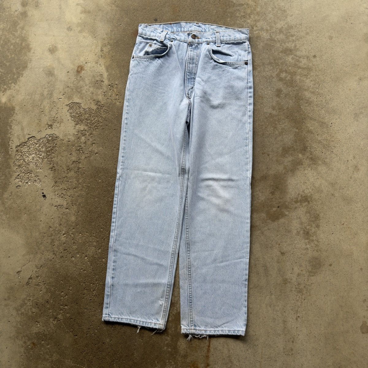 Vintage Levi's 560 Thrashed Faded Distressed Jeans ERD Grunge Size US 29 - 7 Thumbnail