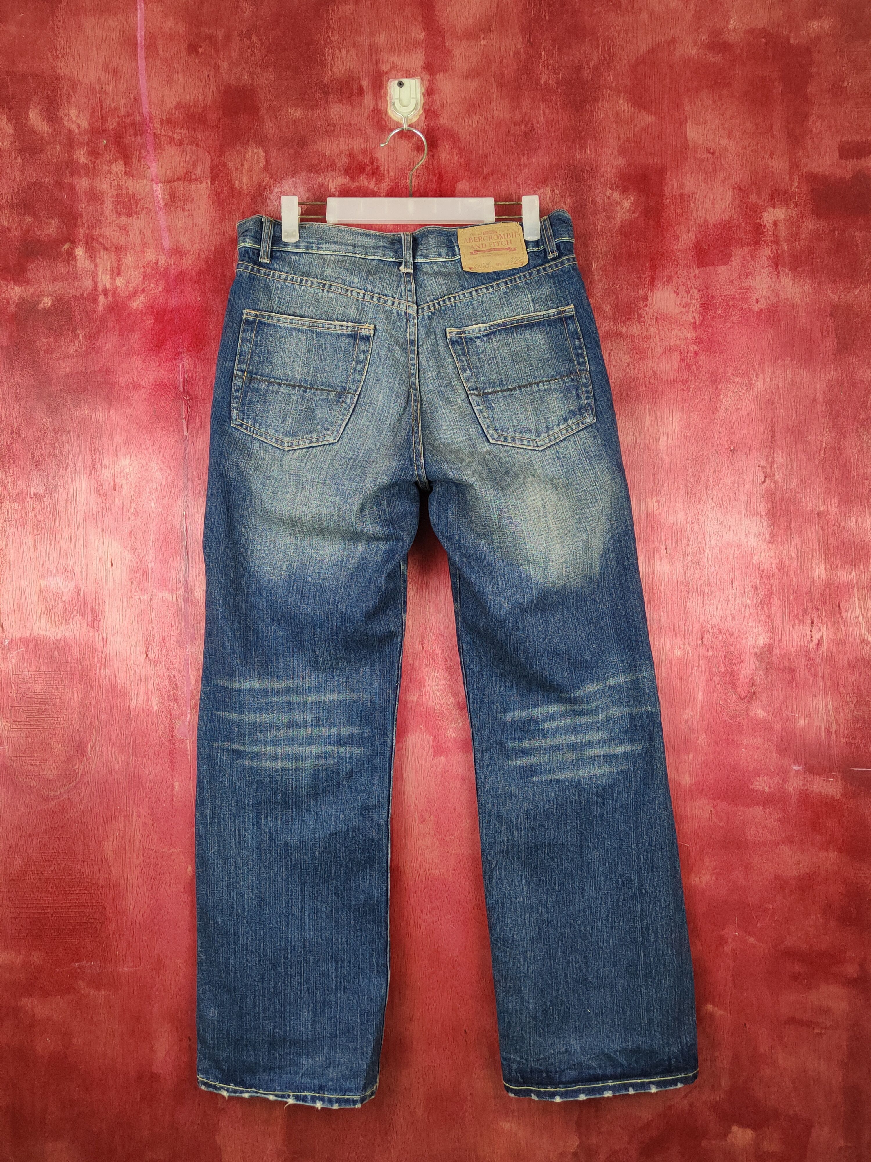 Abercrombie & Fitch Abercrombie&Fitch Blue Distressed ripped fadded Denim #S1602 Size US 31 - 8 Thumbnail