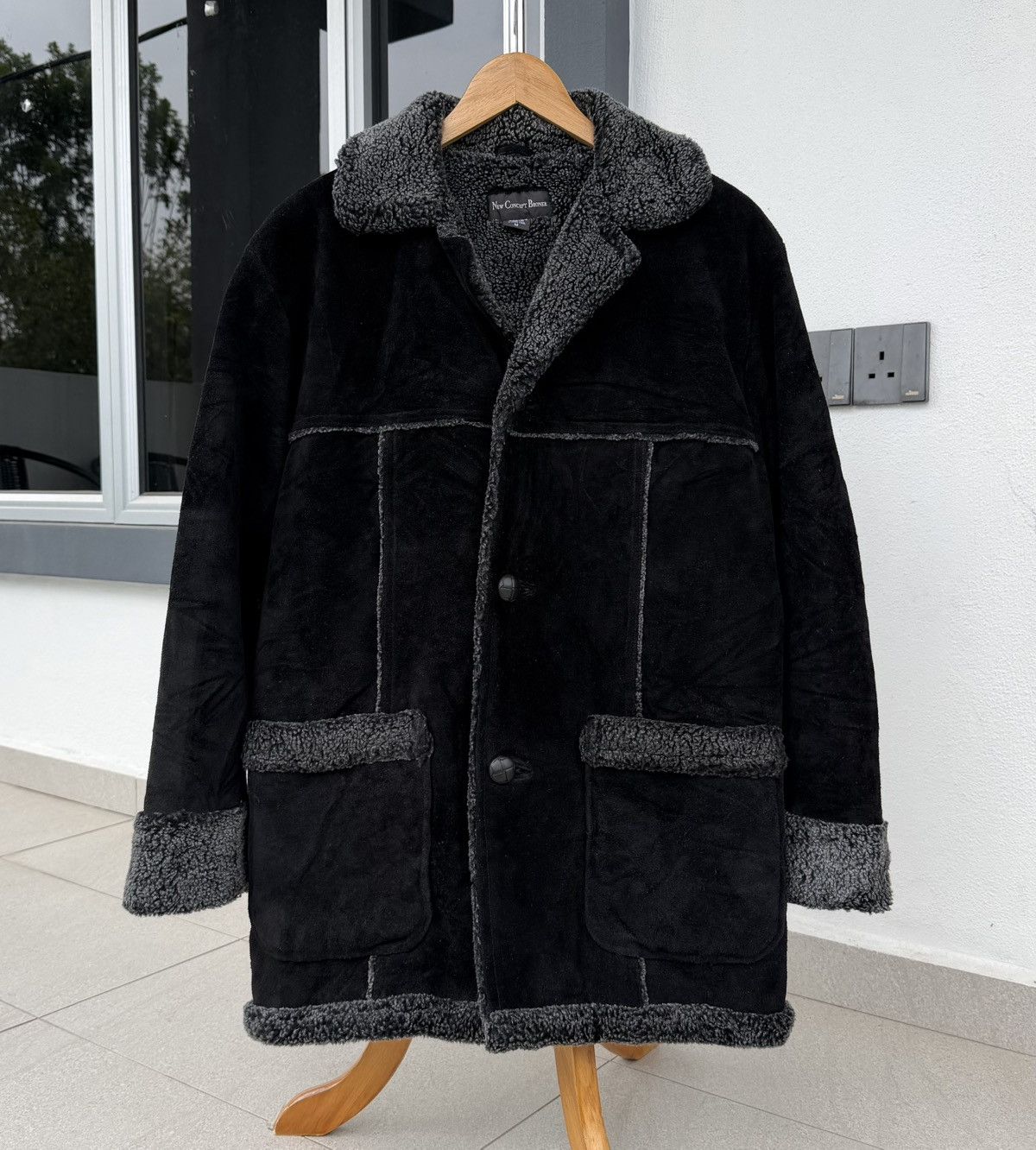 Vintage New Concept Broner Cow Leather Shearling Coat /Jacket Winter Size US M / EU 48-50 / 2 - 10 Thumbnail