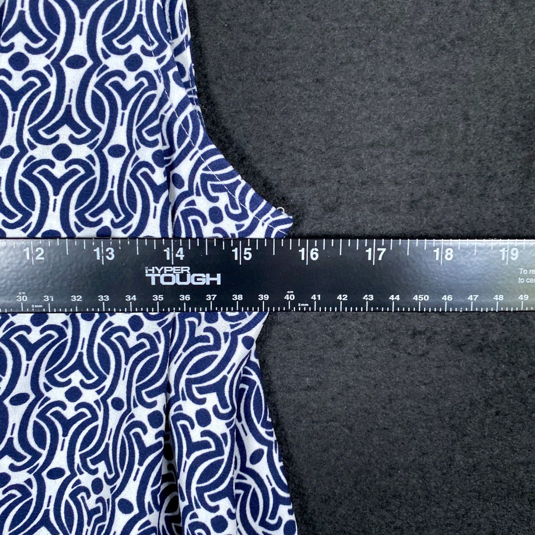 Talbots Talbots Womens Blouse Blue White Geometric Tie Twist Sleeveless Side Zip Large Size L / US 10 / IT 46 - 7 Thumbnail