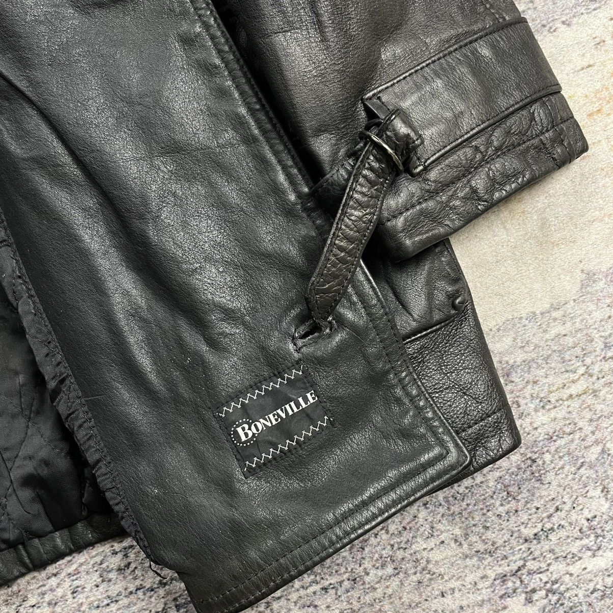 Boneville Vintage Boneville Navy Arctic multi pocket leather jacket Size US M / EU 48-50 / 2 - 12 Thumbnail