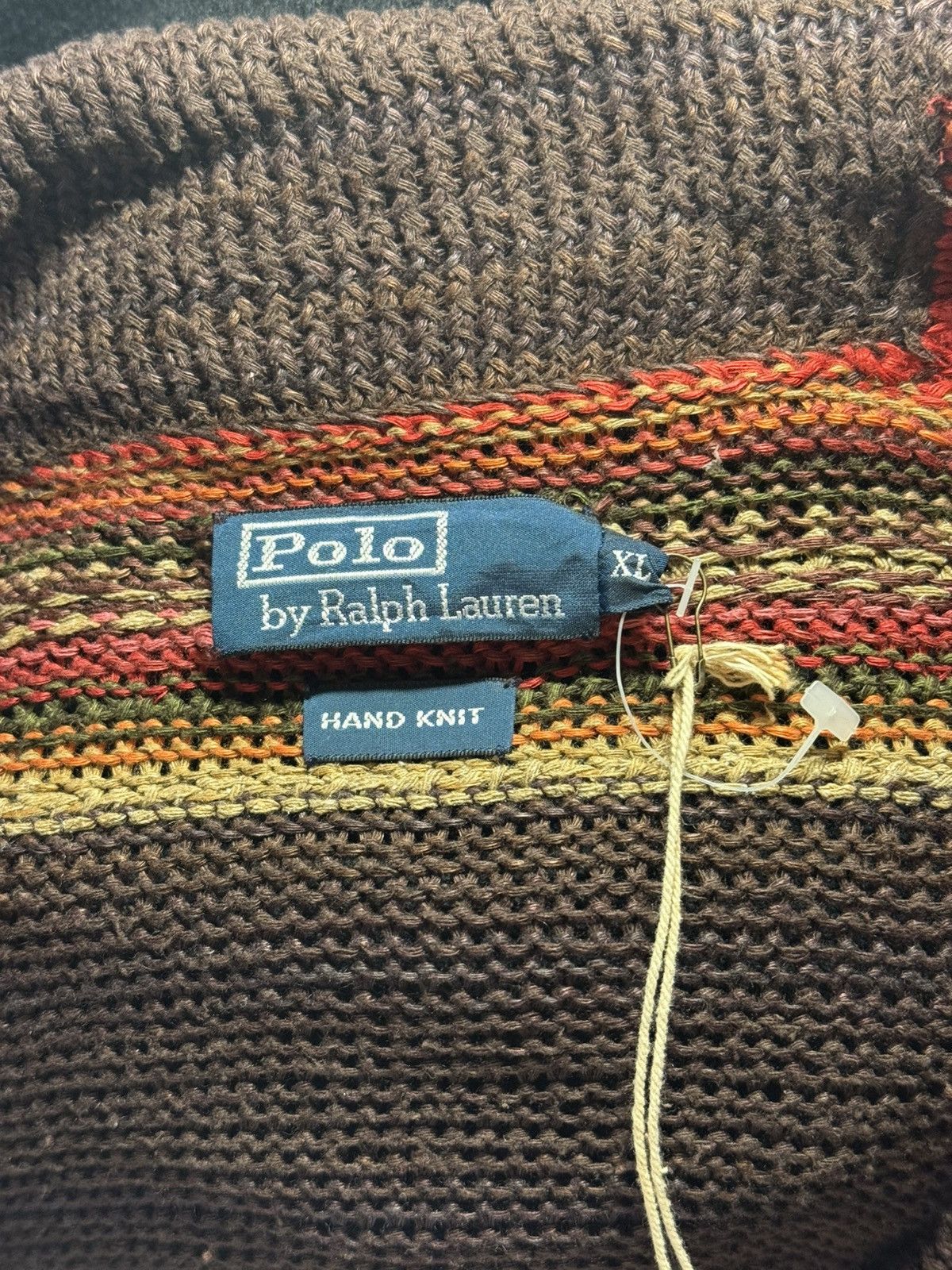 Polo Ralph Lauren Vintage Polo by Ralph Lauren Hand Knit Sweater Cardigan Size US XL / EU 56 / 4 - 3 Thumbnail