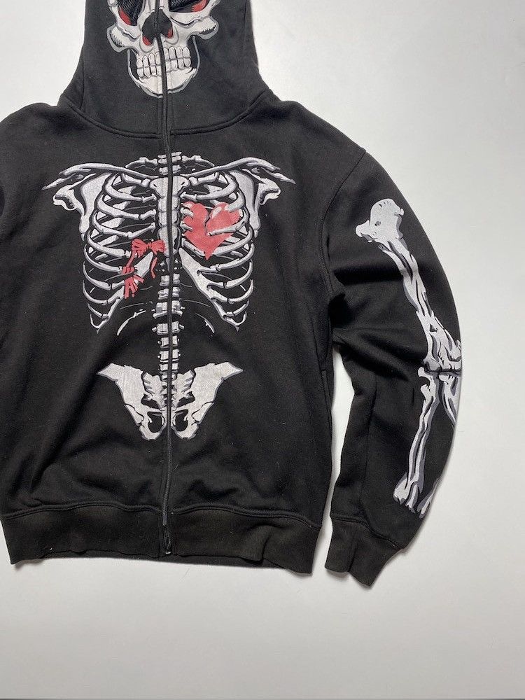 Japanese Brand × Vintage Y2k skull skeleton pile zip up hoodie Ed Hardy Affliction Size US L / EU 52-54 / 3 - 2 Thumbnail
