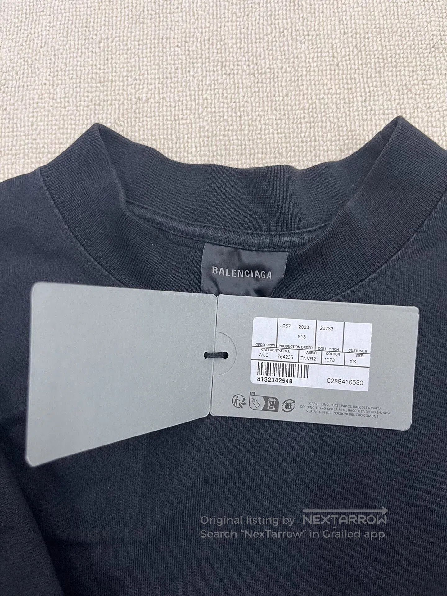 Balenciaga Balenciaga SS22 Logo Print Short Sleeve T-Shirt. Size US XS / EU 42 / 0 - 5 Thumbnail