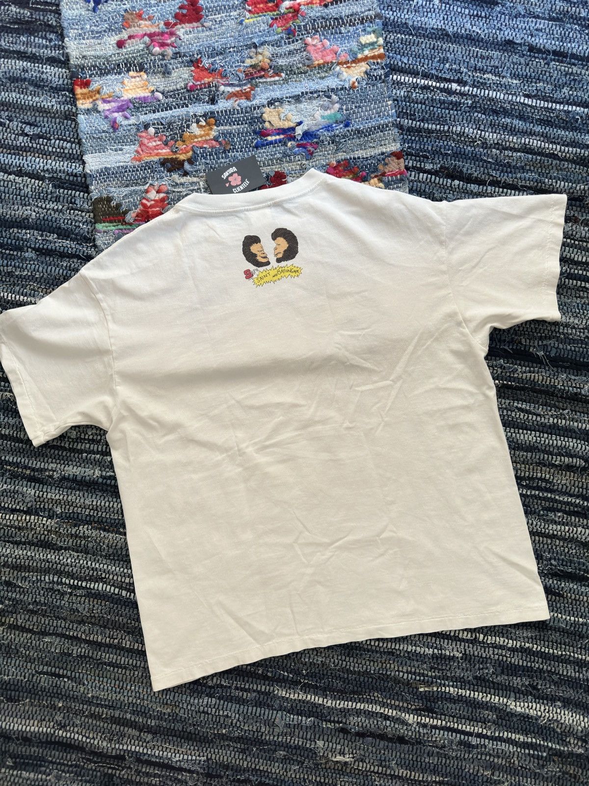 Bape × Saint Michael Saint Mxxxxxx Bape Bathing Ape Heaven And Hell Tee Shirt Size US XXL / EU 58 / 5 - 3 Thumbnail