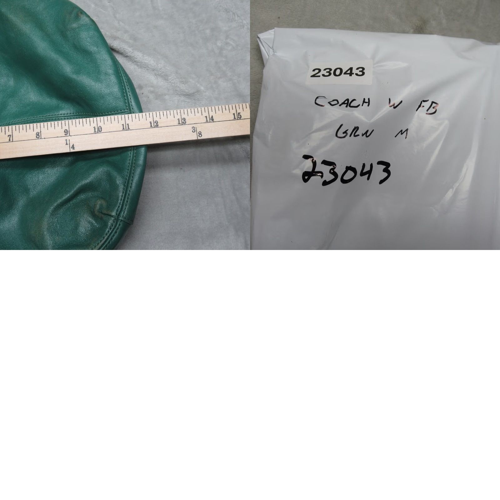 Coach Coach Crossbody Bag Green Leather Detachable Adjustable Strap Shoulder Size ONE SIZE - 9 Thumbnail