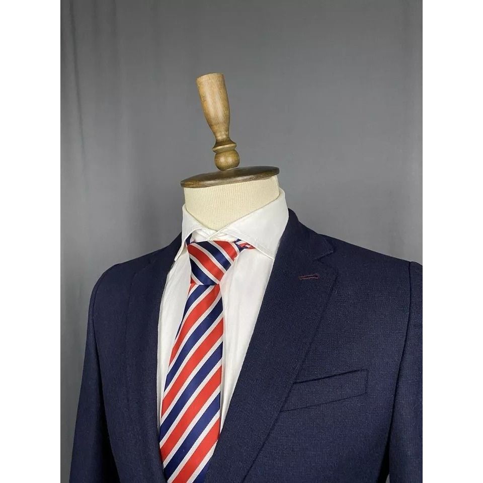 Ted Baker MINT! Ted Baker Men's Blue Wool Blazer Sportcoat Jacket Size Size 48R - 6 Thumbnail