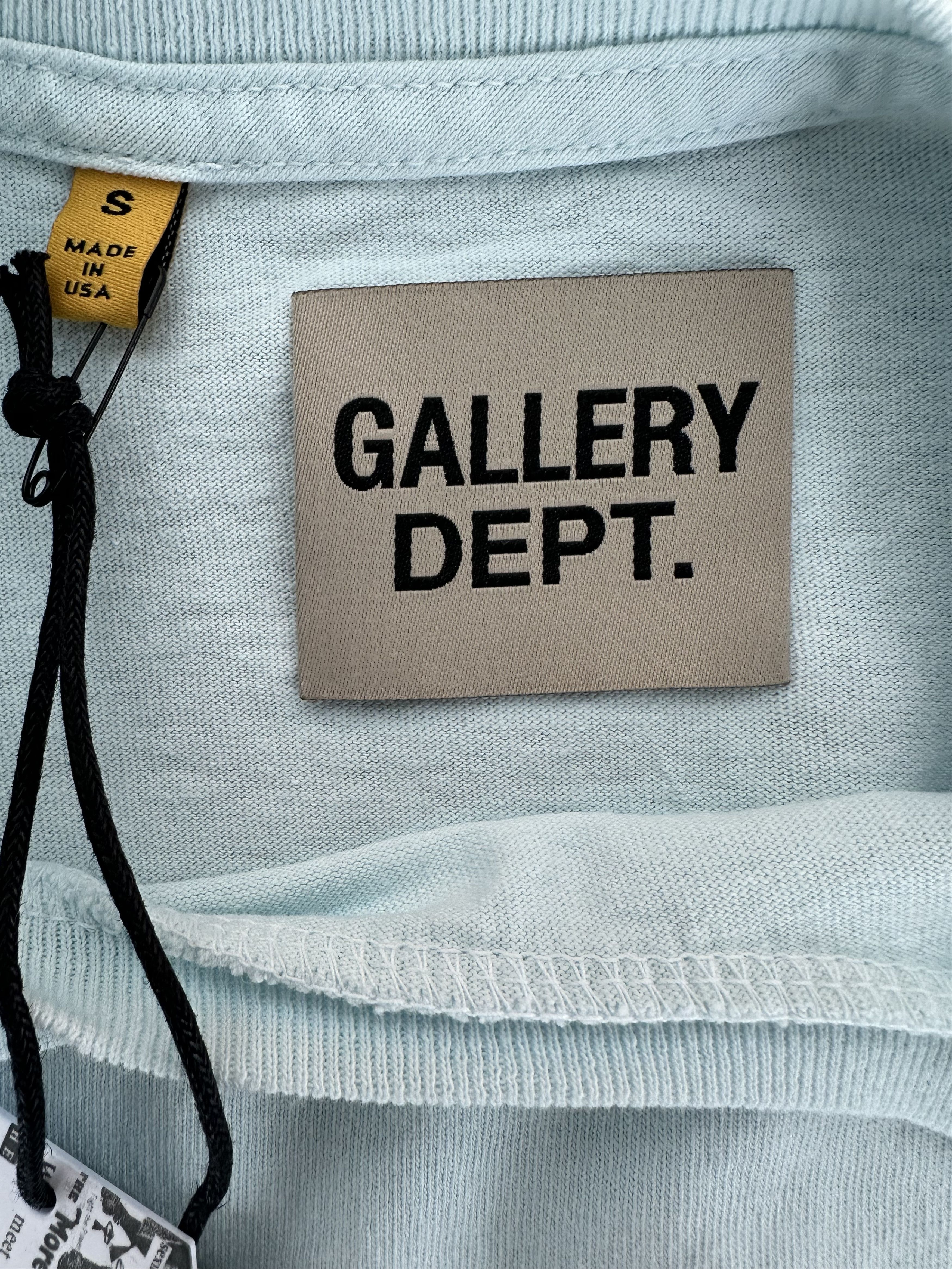 Gallery Dept. Gallery Dept Light Blue & Navy Art Dept T-Shirt Size US S / EU 44-46 / 1 - 3 Thumbnail